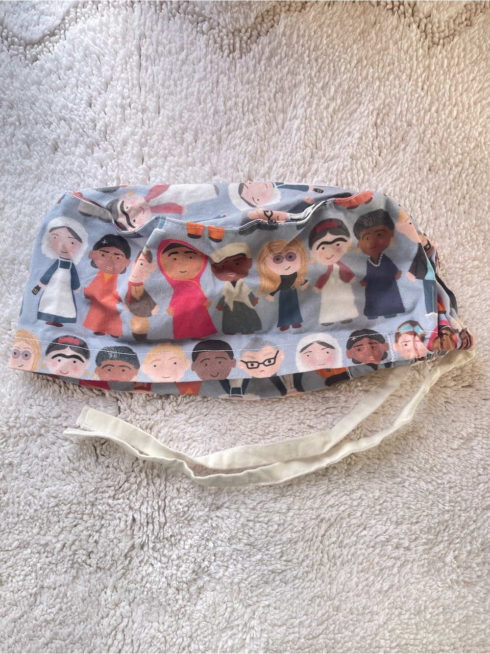 Women's Multicolor Character Print Sun Hat - No Brand